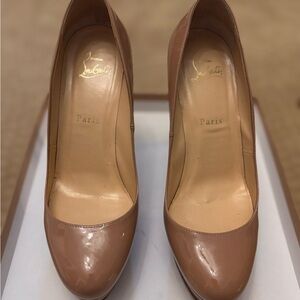 Christian Louboutin Patent calf Leather Pumps Bianca 120